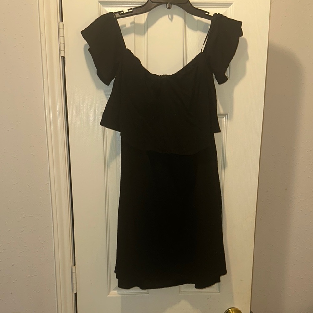 Elegant Black Off-Shoulder Dress